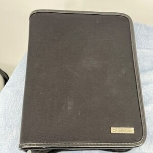 Franklin Covey 6-Ring Planner Compact Black Nylon with Inserts